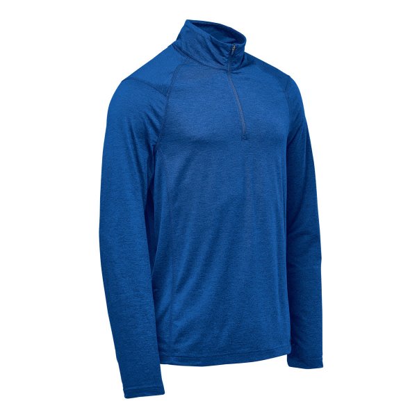 Zoom bild av Men's Milano 1/4 Zip Pullover, blue heather