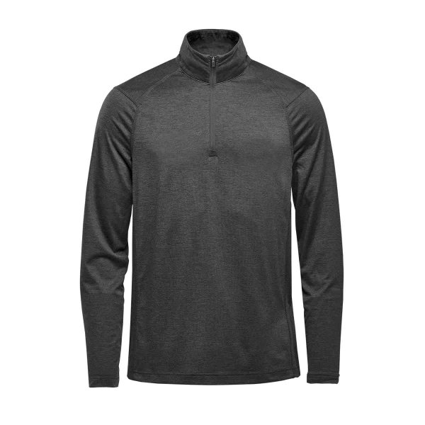 Zoom bild av Men's Milano 1/4 Zip Pullover, charcoal heather