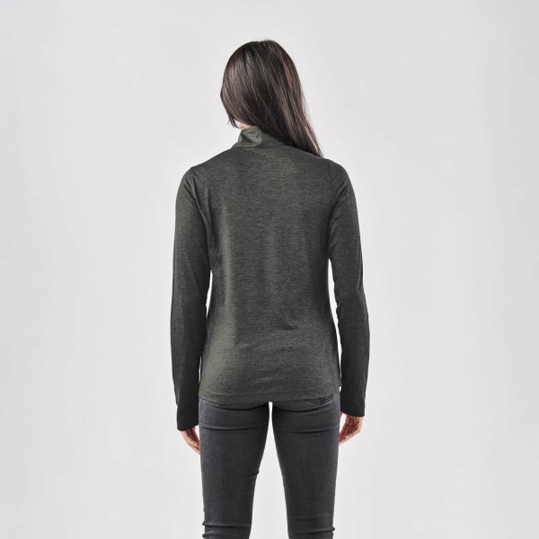 Zoom bild av Women's Milano 1/4 Zip Pullover, charcoal heather