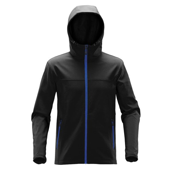 Zoom bild av Men's Orbiter Softshell Hoody, black/azur