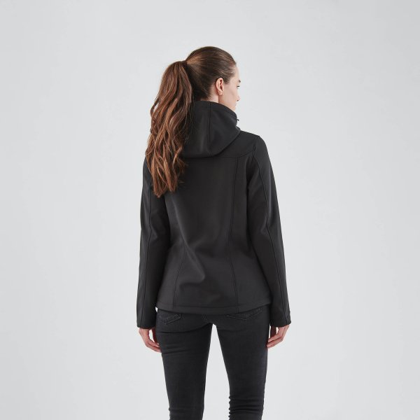 Zoom bild av Women's Orbiter Softshell Hoody, black/red