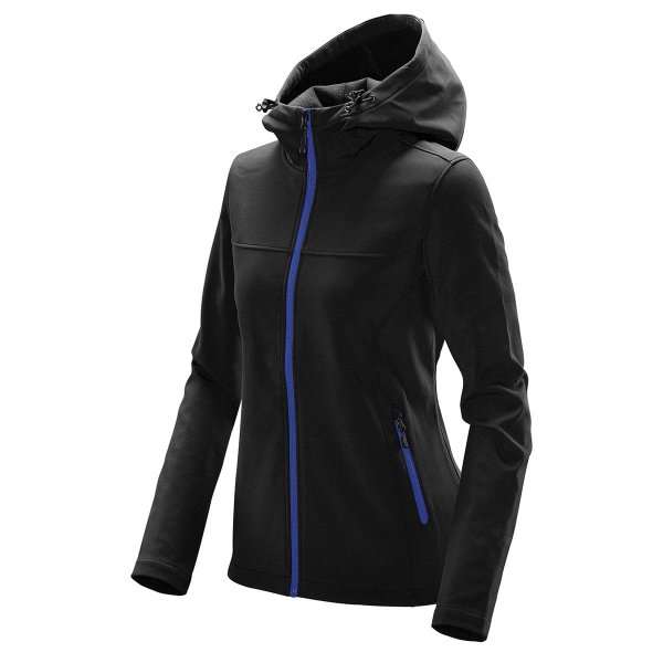 Zoom bild av Women's Orbiter Softshell Hoody, black/azur