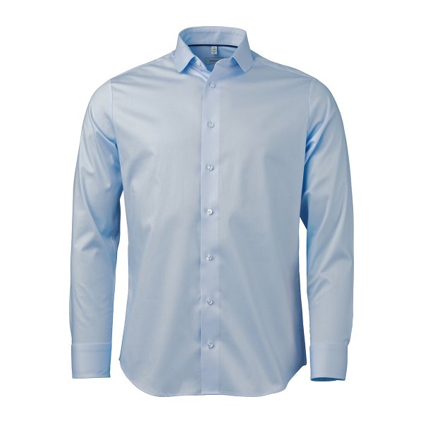 Zoom bild av Light blue super stretch shirt, comfort fit