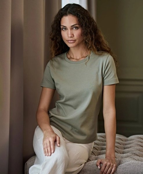 Zoom bild av Womens Pima Cotton Tee Sage
