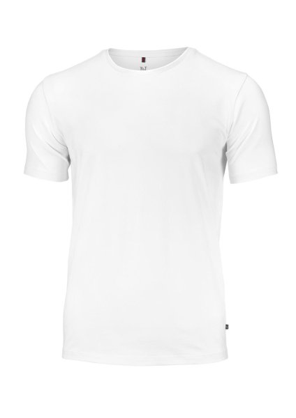 Zoom bild av Stretch tee comfort fit, white