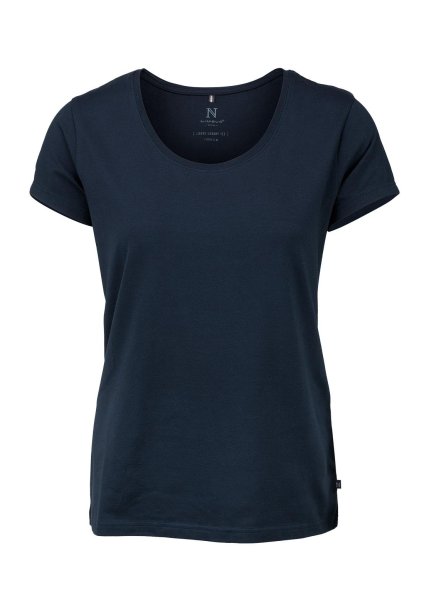 Zoom bild av Woman stretch tee comfort fit, navy