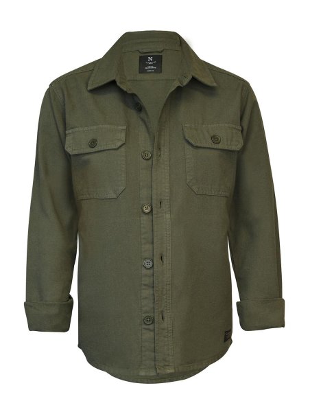 Zoom bild av Versatile overshirt, olive