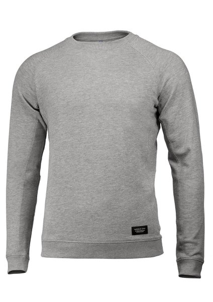 Zoom bild av Luxury lightweight crewneck, grey melange