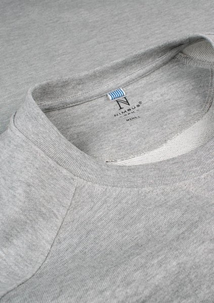 Zoom bild av Luxury lightweight crewneck, grey melange