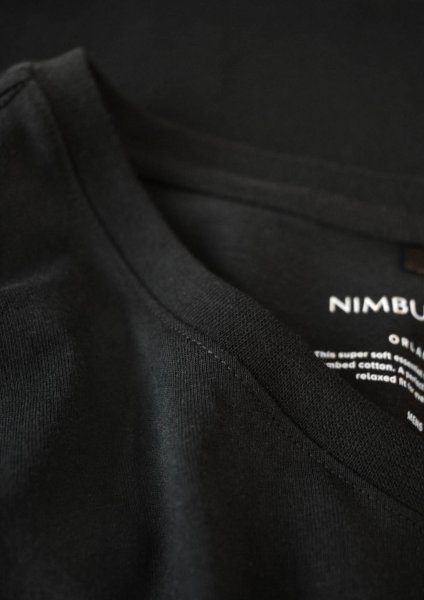 Zoom bild av Soft round neck t-shirt, black