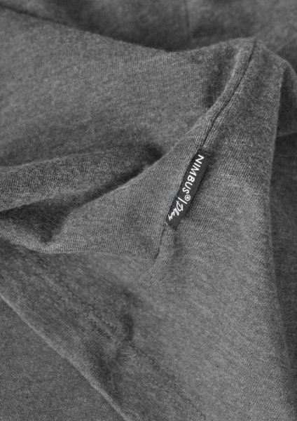 Zoom bild av Soft round neck t-shirt, black melange