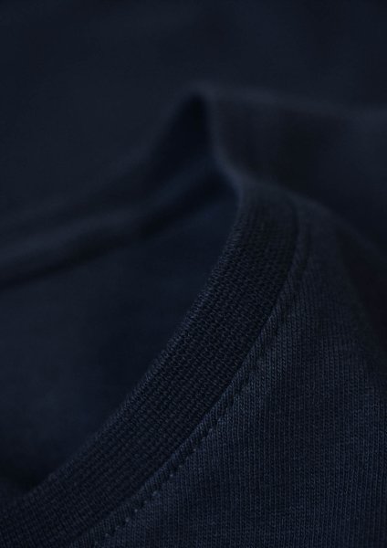 Zoom bild av Woman soft round neck t-shirt, navy