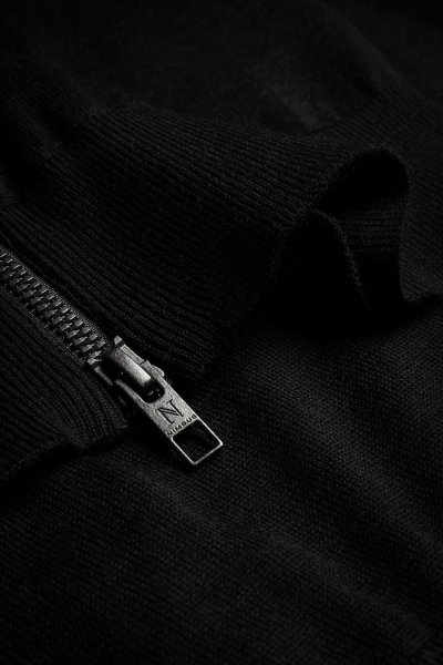 Zoom bild av Luxurious merino blend cardigan, black