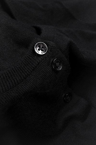 Zoom bild av Woman luxurious merino blend cardigan, black