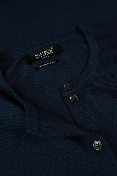 Zoom bild av Woman luxurious merino blend cardigan, navy