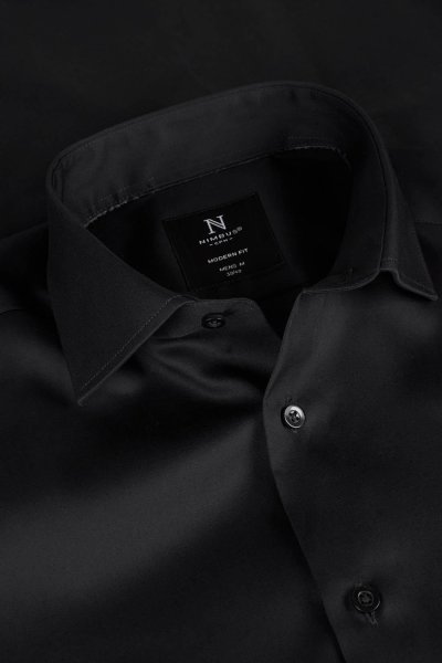 Zoom bild av Super non-iron business shirt modern fit, black