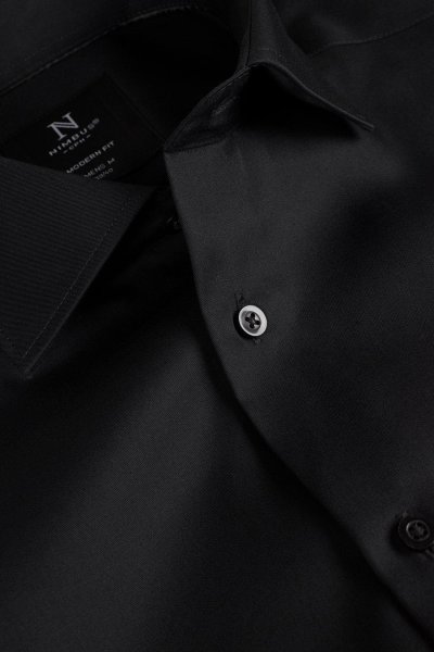 Zoom bild av Super non-iron business shirt slim fit, black