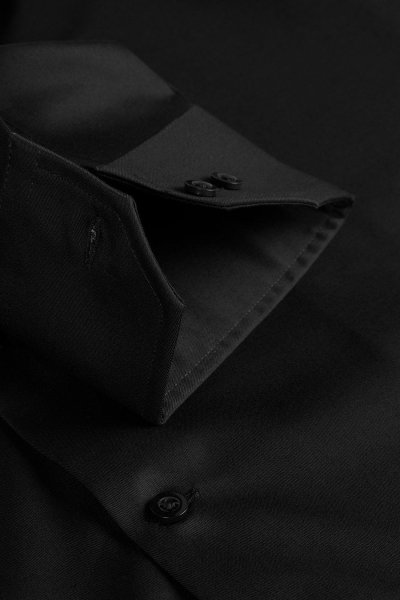 Zoom bild av Super non-iron business shirt slim fit, black