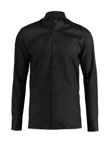 Zoom bild av Super non-iron business shirt slim fit, black