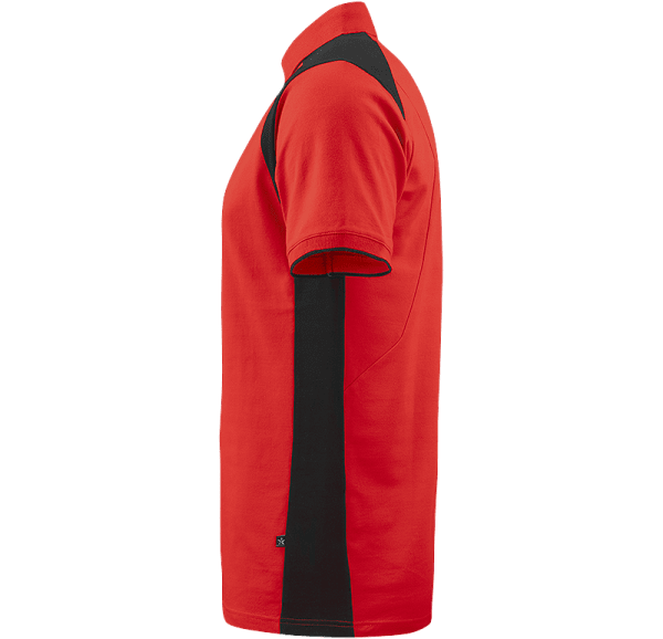 Zoom bild av Stretch Pique Shirt, red/black