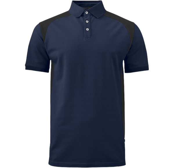 Zoom bild av Stretch Pique Shirt, navy/black