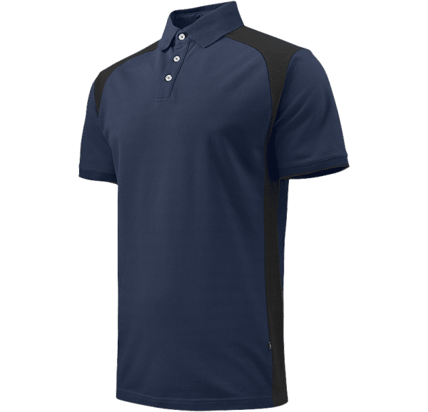 Zoom bild av Stretch Pique Shirt, navy/black