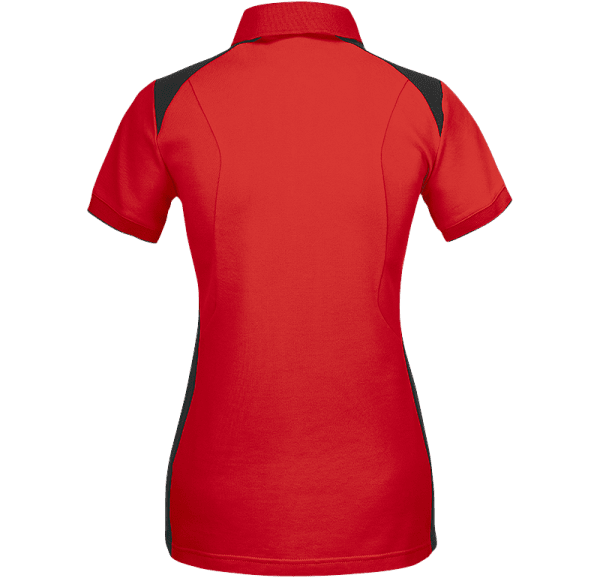 Zoom bild av Womens Stretch Pique Shirt, red/black