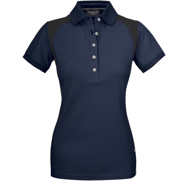 Zoom bild av Womens Stretch Pique Shirt, navy/black