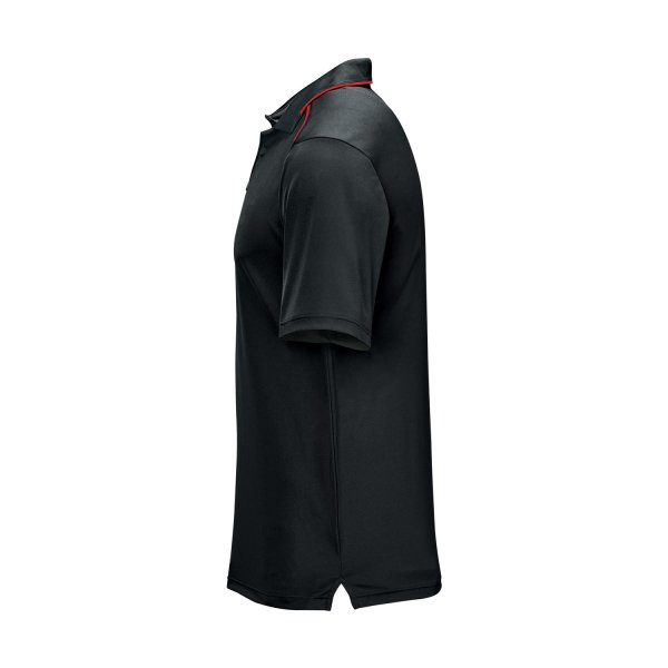 Zoom bild av Men's Monterey S/S Piped Polo, black/red