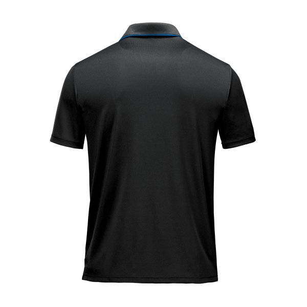 Zoom bild av Men's Monterey S/S Piped Polo, black/royal