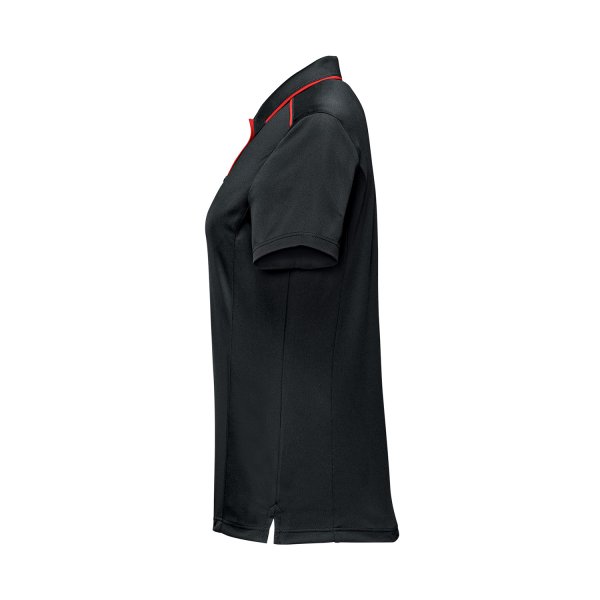 Zoom bild av Women's Monterey S/S Piped Polo, black/red