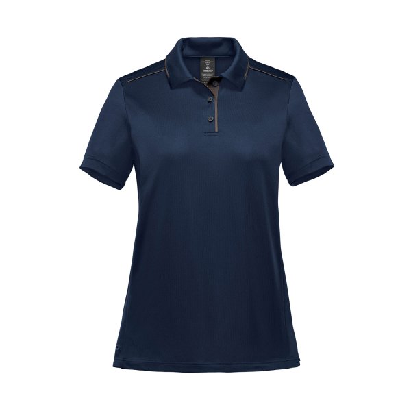 Zoom bild av Women's Monterey S/S Piped Polo, navy/granite