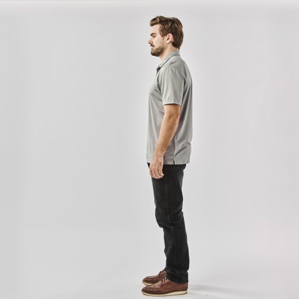 Zoom bild av Men's Monterey S/S Polo, steel grey