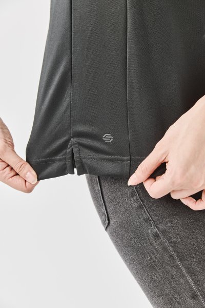 Zoom bild av Women's Monterey Two-Tone S/S Polo, black/red