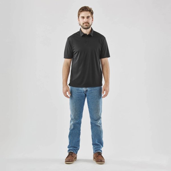 Zoom bild av Men's Treeline Performance Short Sleeve Polo, black