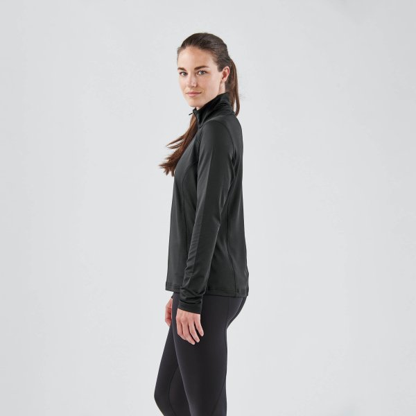 Zoom bild av Women's Augusta 1/4 Zip Long Sleeve, black