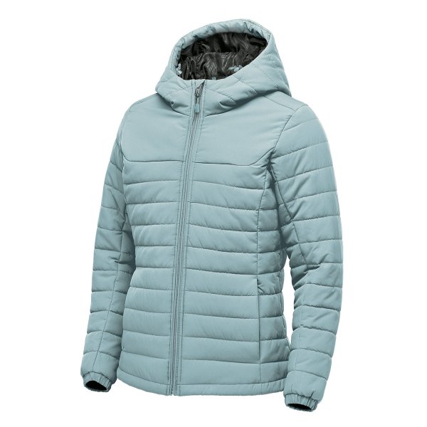 Zoom bild av Women's Nautilus Quilted Hoody, ice blue