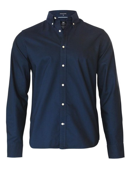 Zoom bild av Classic oxford shirt slim fit, navy
