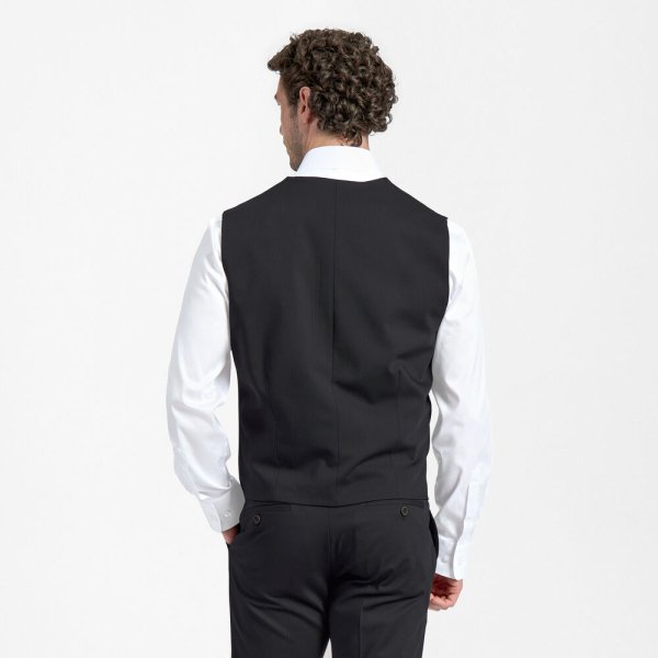 Zoom bild av Traveller waistcoat modern fit, black
