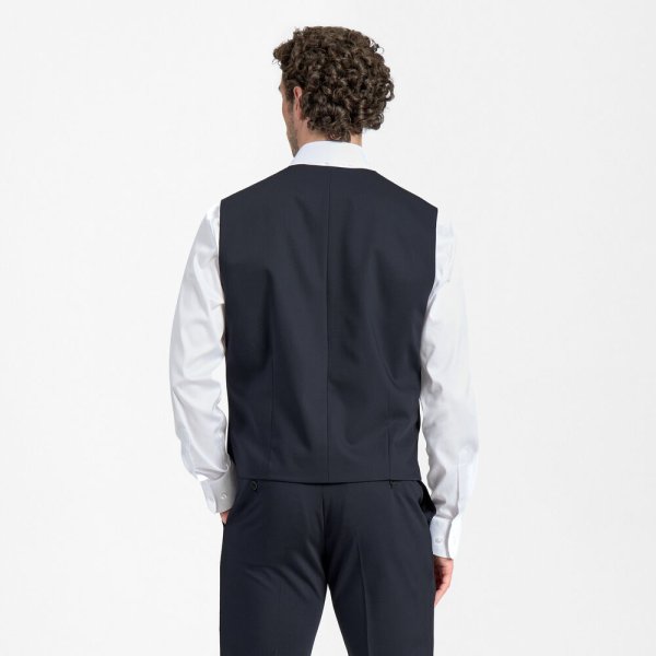 Zoom bild av Traveller waistcoat modern fit, dark navy