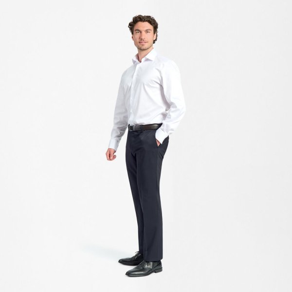 Zoom bild av Traveller mens trouser modern fit, dark navy