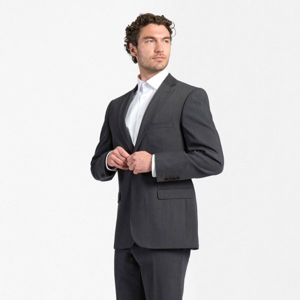 Zoom bild av Traveller blazer regular fit, dark grey