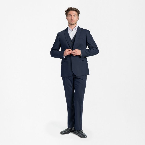 Zoom bild av Traveller blazer modern fit, dark blue