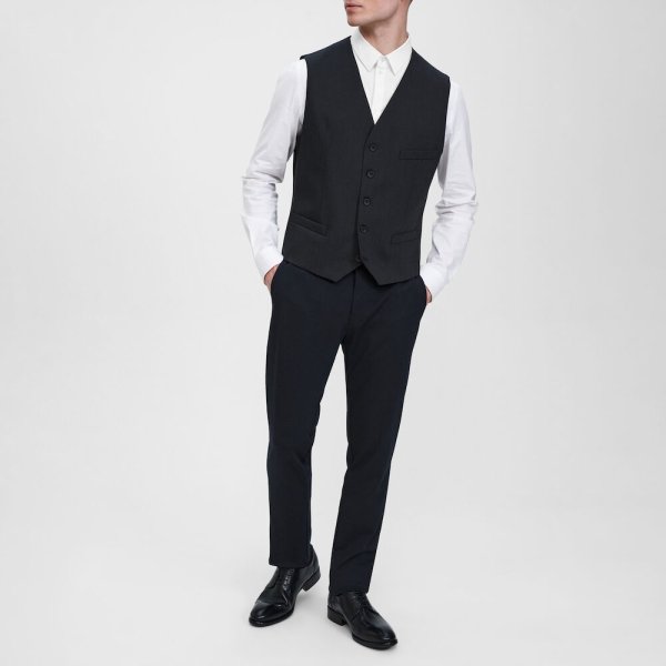 Zoom bild av Traveller waistcoat modern fit, charcoal