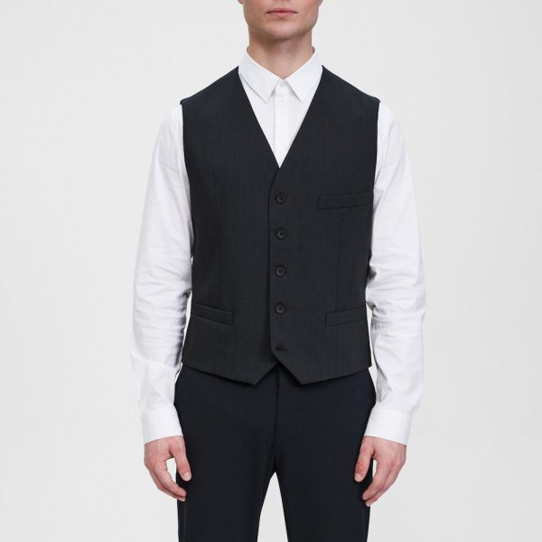 Zoom bild av Traveller waistcoat modern fit, charcoal