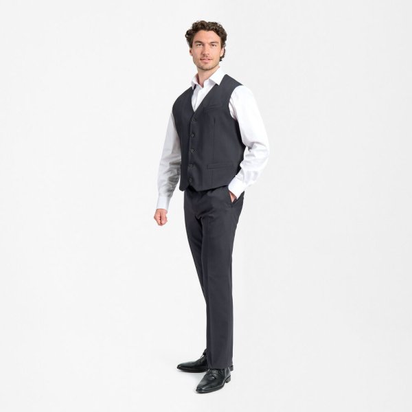 Zoom bild av Traveller waistcoat modern fit, dark navy