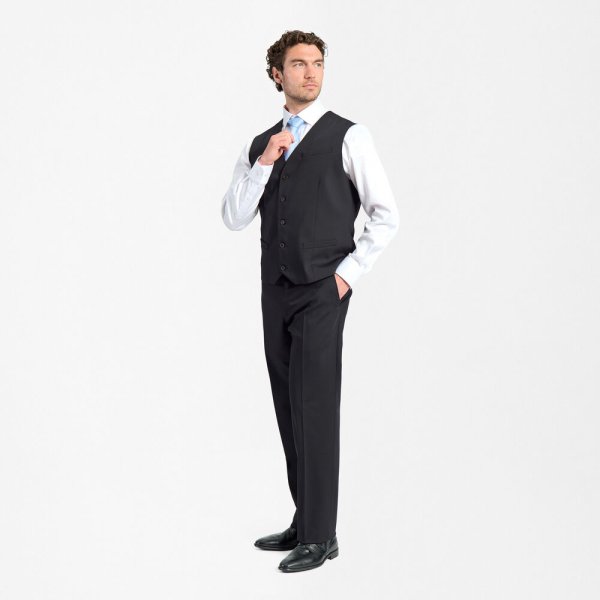 Zoom bild av Traveller waistcoat regular fit, black