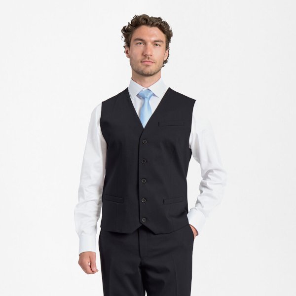 Zoom bild av Traveller waistcoat regular fit, black
