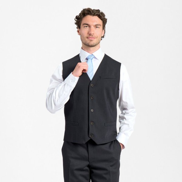 Zoom bild av Traveller waistcoat regular fit, charcoal