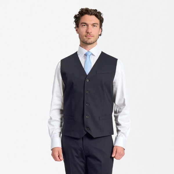Zoom bild av Traveller waistcoat regular fit, dark navy